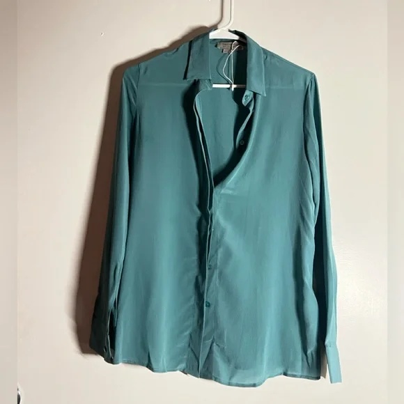 100% FALCONERI Silk Blouse - Picture 4 of 9